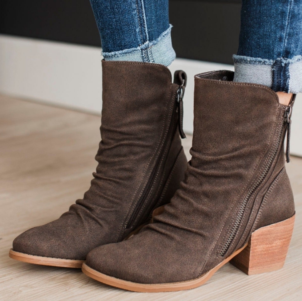 Very G Desiree Booties - Taupe